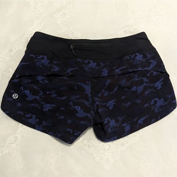 Lululemon Speed Short Mini Hounds Camo Blue Rare - Picture 4 of 9